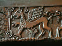 Part of frieze on stairs, Hellens